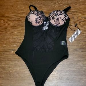 Sheer lace bodysuit